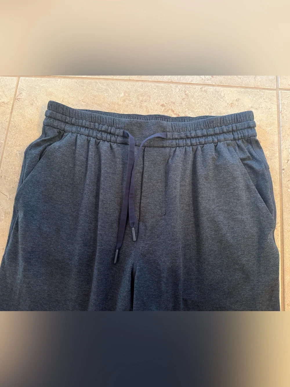 NWOT Lululemon Soft Jersey Tapered Pant Men’s Medium Heathered Classic True Navy